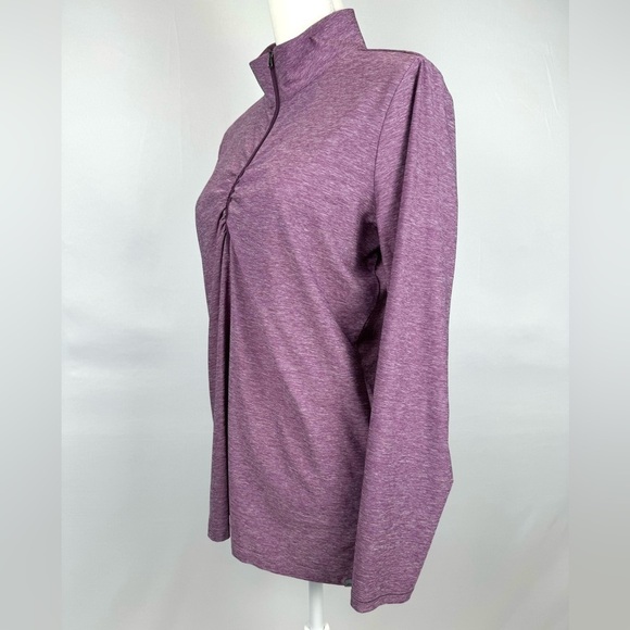 Eddie Bauer Performance 1/2 Zip Top Jacket Lightweight Purple Large Exercise - Picture 4 of 8